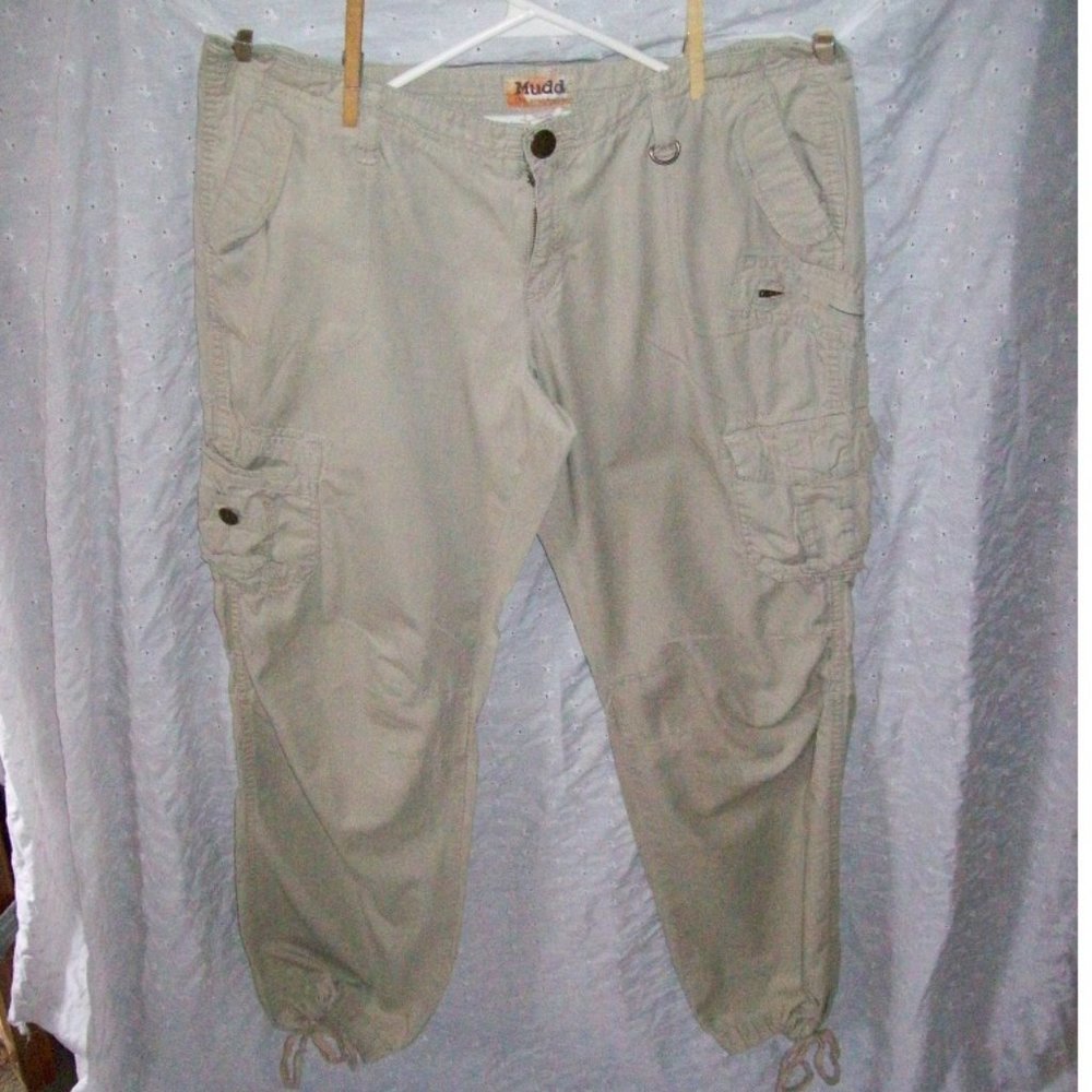Mudd Khaki Cargo Pants - Junior's Size 13